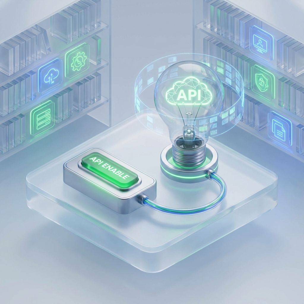 API 활성화 일러스트